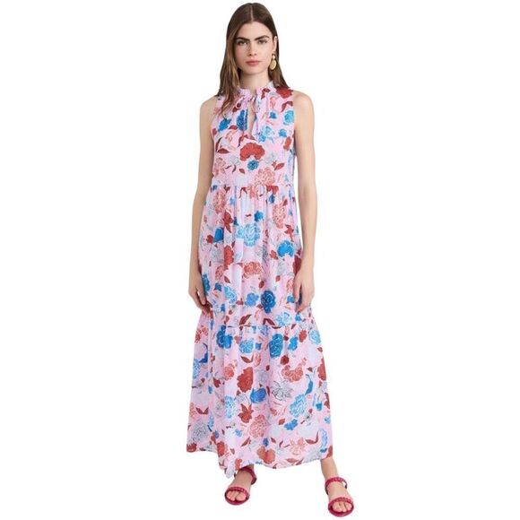 NWT BB Dakota Tropic of the Day Pink Floral Maxi Dress Size Medium - Picture 1 of 7